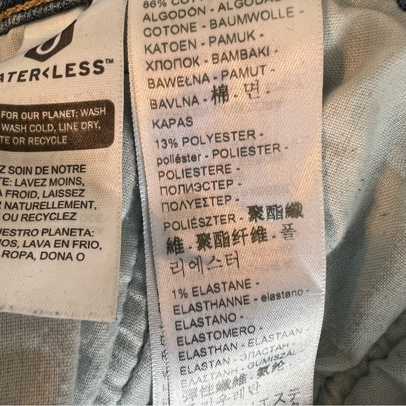 Levi's Silver Tab Mom Jeans Baggy High Rise Ankle Sz 32x27 Wasit 32 Light Wash - Picture 12 of 13